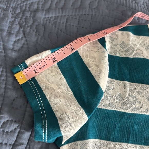 Girl’s Arizona Jean Company striped short sleeve top Size Medium NWOT - Picture 8 of 10